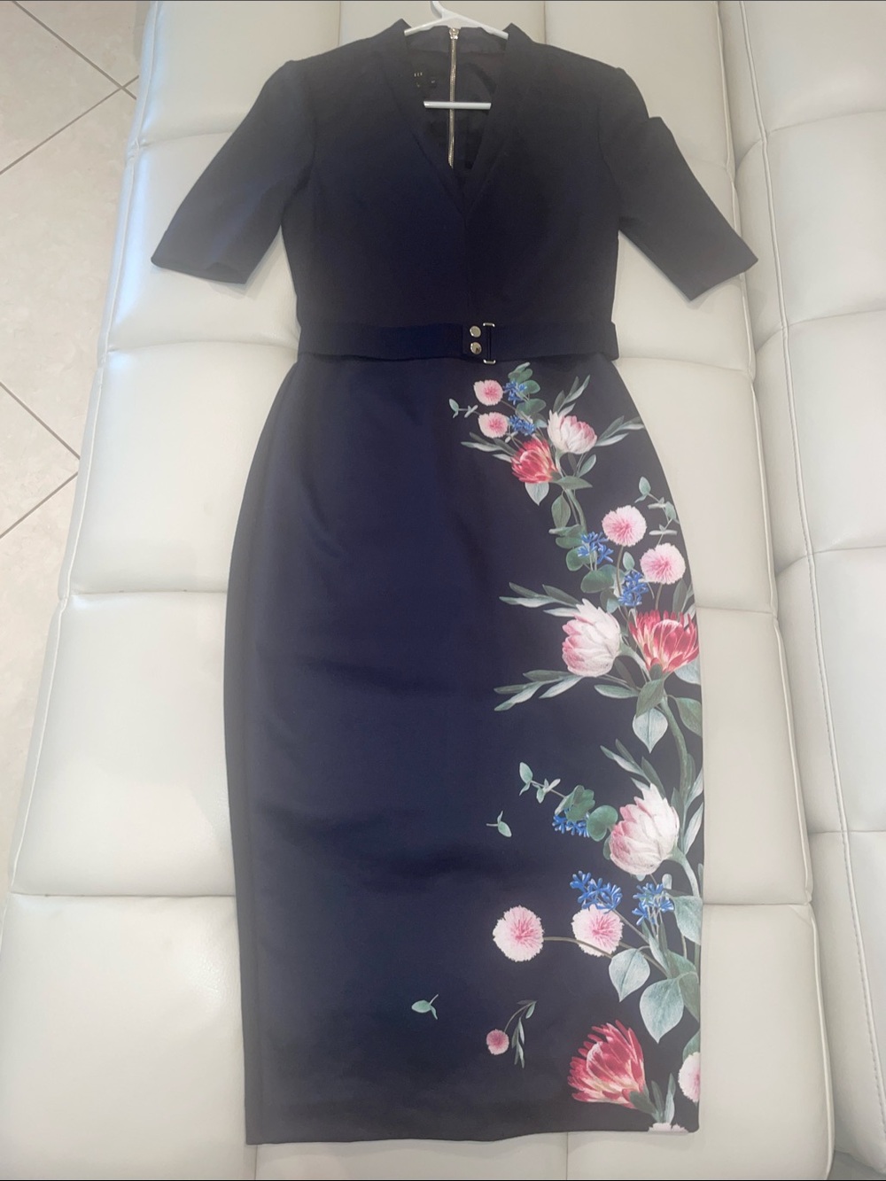 Ted Baker London Noraa Fantasia bodycon sheath dress size 1